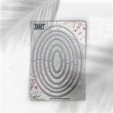 CraftAddictionUK Die - Essential Deckle Frames Oval